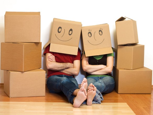 Note: Moving is never this happy. 