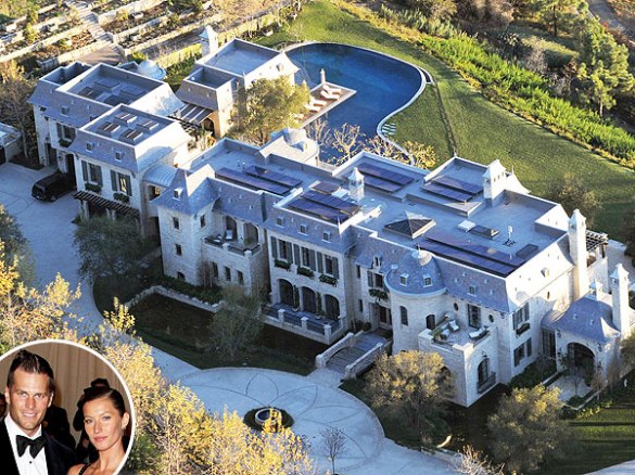 Tom & Gisele's LA mansion has a moat. #nuffsaid
