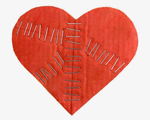 The broken heart mends