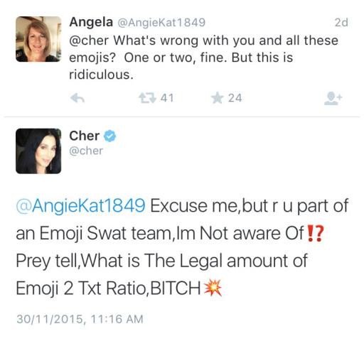 ... but I will follow her on twitter forever. 